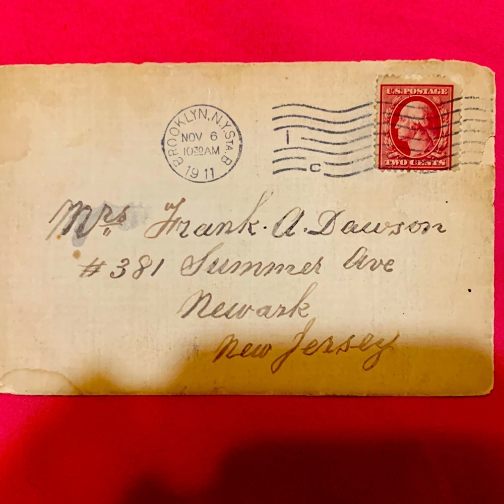 Rare 1911 two cent stamp / postage